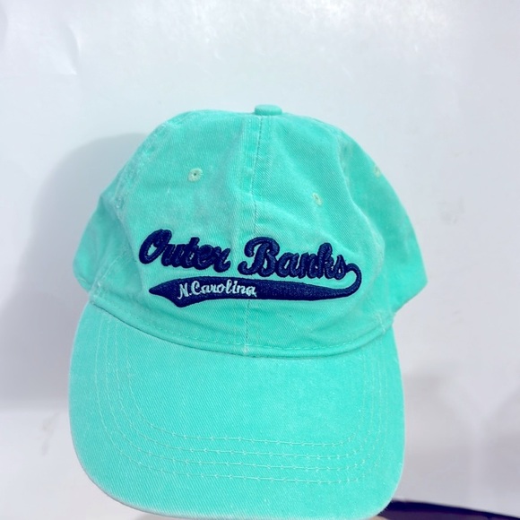 Outer Banks North Carolina Green Cap Velcro Back Closure - Picture 1 of 7